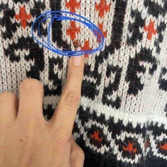 Sportswear Revere Sweater Knit Sz Large 80s 90s Crewneck Ugly sweater Vintage - Picture 12 of 12